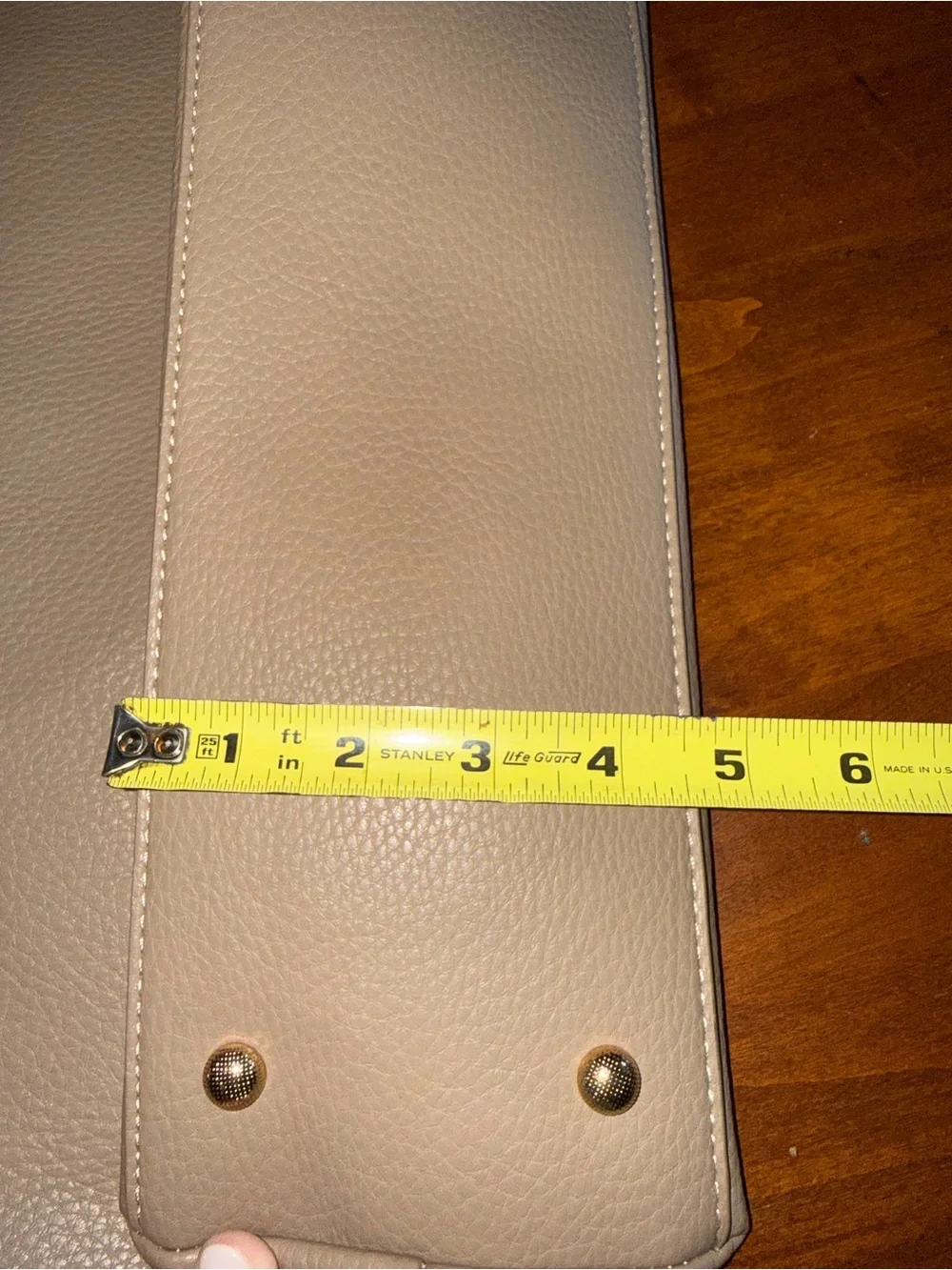 Isabelle Pebbled Hobo Shoulder Bag w/ Gold Hardware & Wristlet - Beige